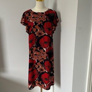 Ann Taylor Loft floral poppy dress